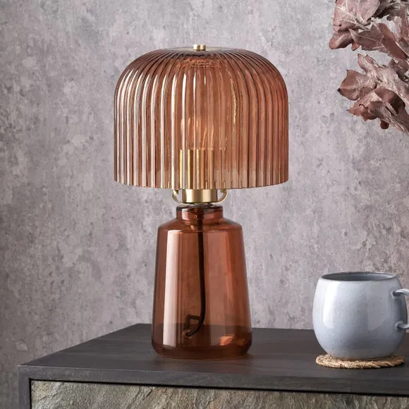 Pacific Lifestyle Zandra Retro Ribbed Table Lamp 1