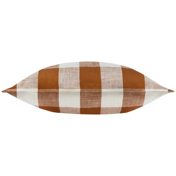 Yard Chesil Check Outdoor Cotton Square Cushion Cover 4