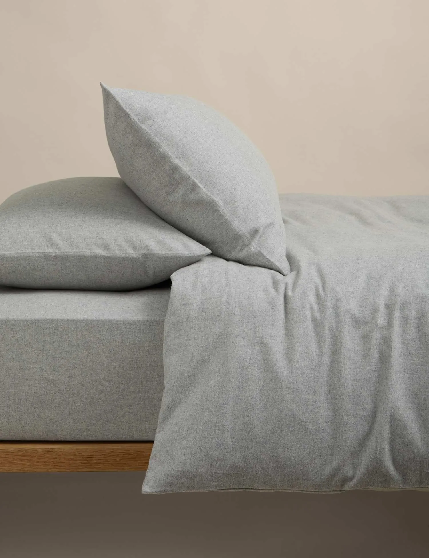 M&S Cotton Rich Bedding Set with Cashmere Grey