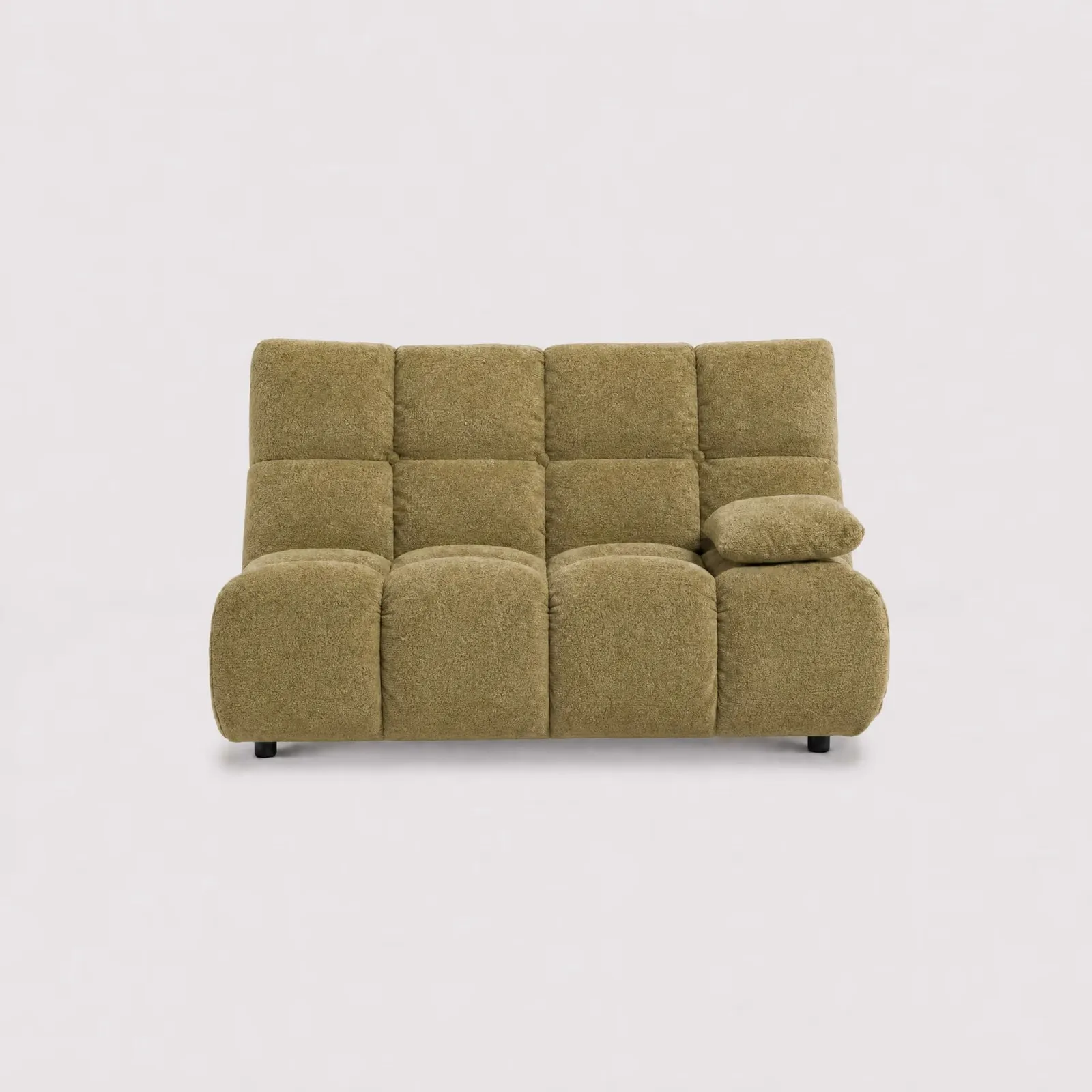 Bryce 2 Seater With Armrest Right Modular Sofa, Gold Fabric | Barker & Stonehouse 1