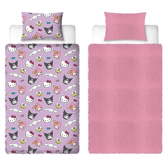 Hello Kitty Chill Fleece Duvet Cover & Pillowcase Set 6