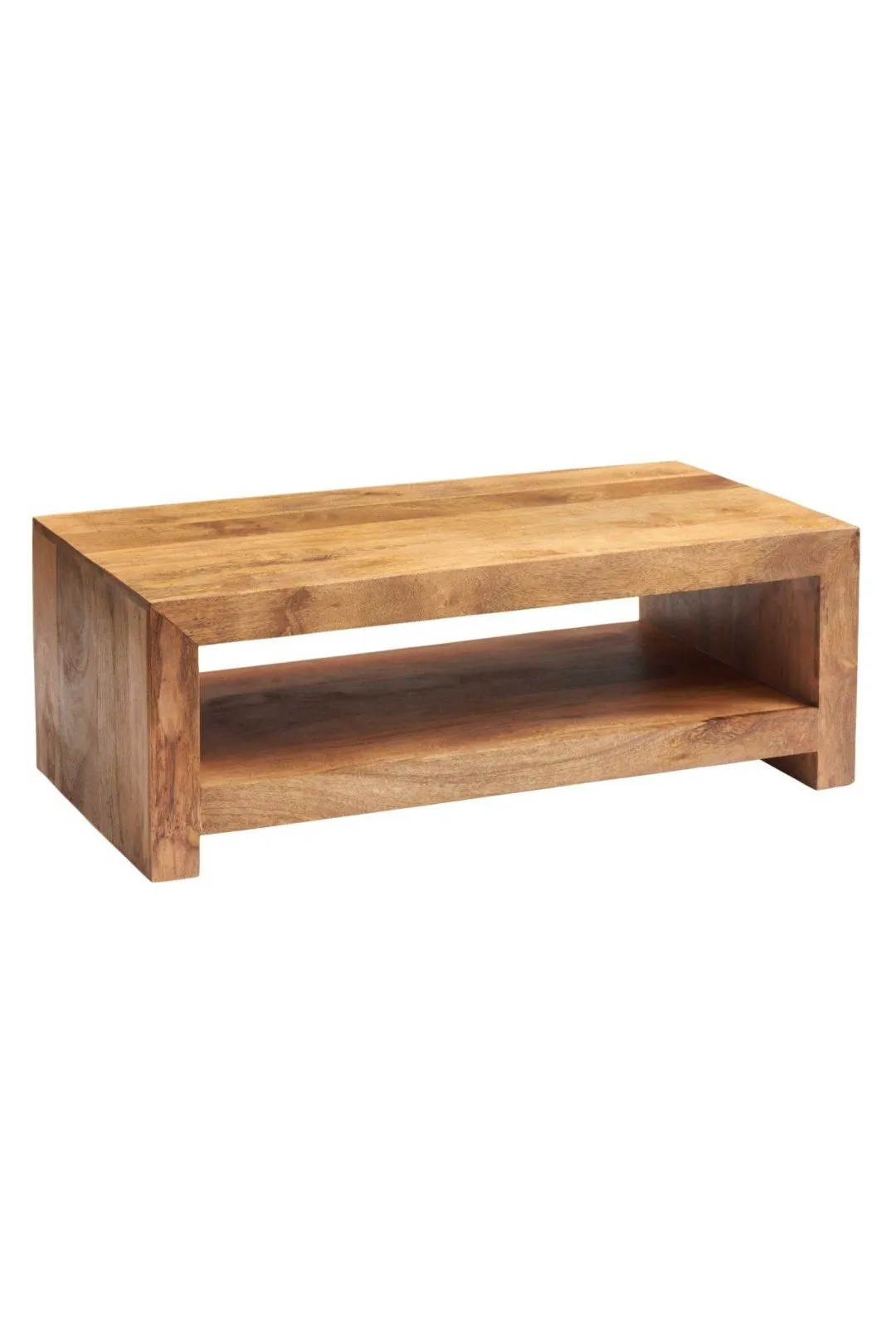 IH Design Duvid Light Mango Large Contemporary Coffee Table in Brown 2