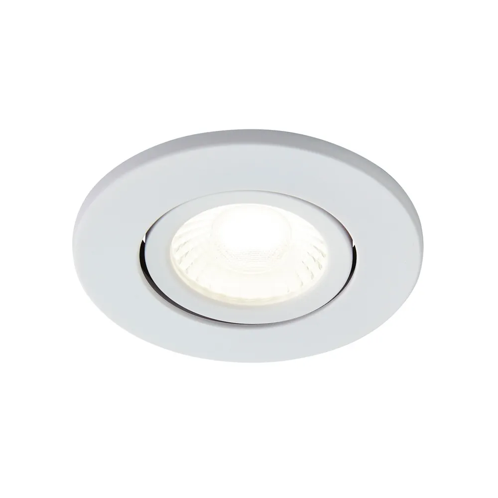 Cal Fire Rated LED IP65 Downlight, Matte White 1