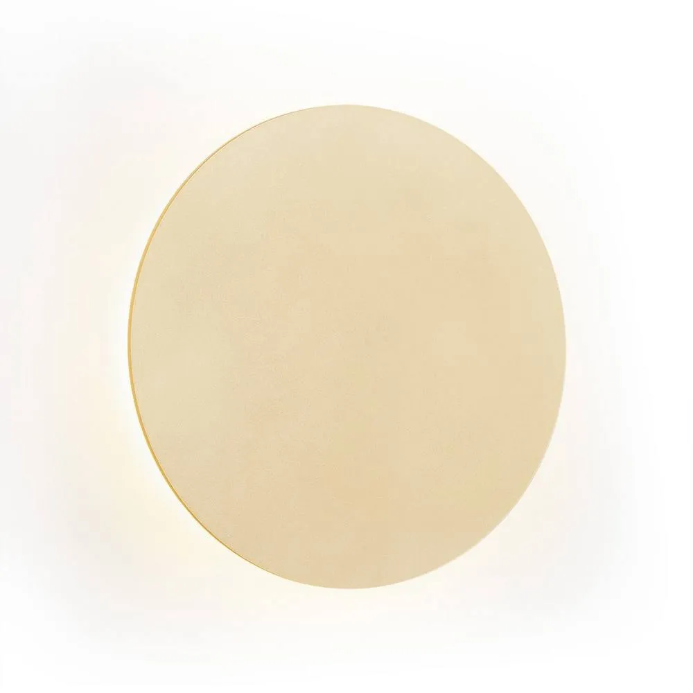 Netlighting Oregon Plus 20cm Flush Wall Lamp Gold 580lm 3000K