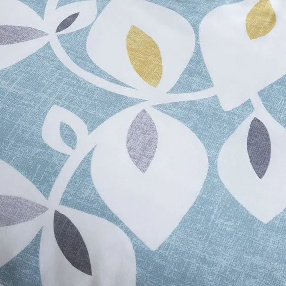 Catherine Lansfield Inga Leaf Polycotton Duvet Cover & Pillowcase Set 4