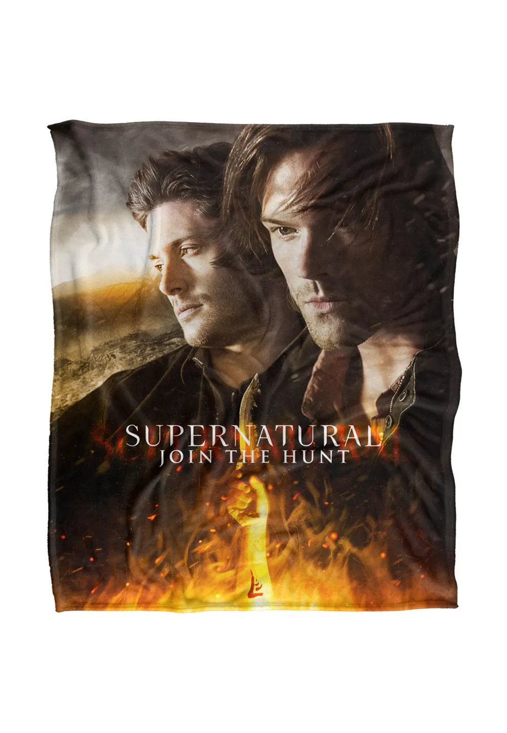 Warner Brothers Supernatural Silky Touch Super Soft Throw Blanket 152x127cm in White