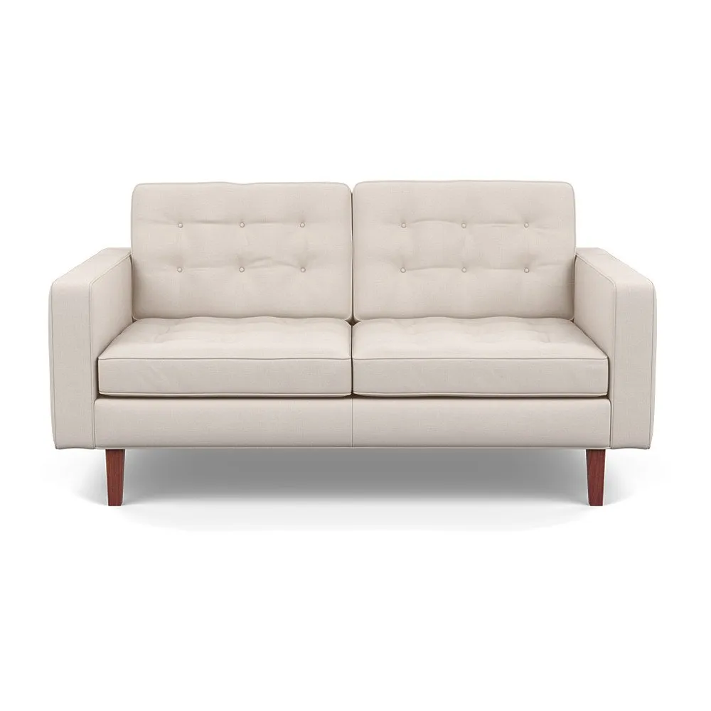 Heal's Hepburn 2 Seater Siena Cotton Natural Walnut