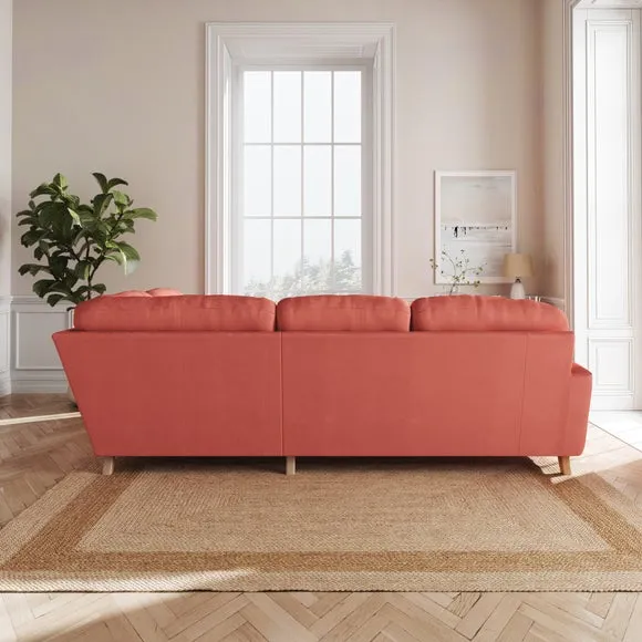Martha Matte Plush Velvet Full Corner Sofa 3