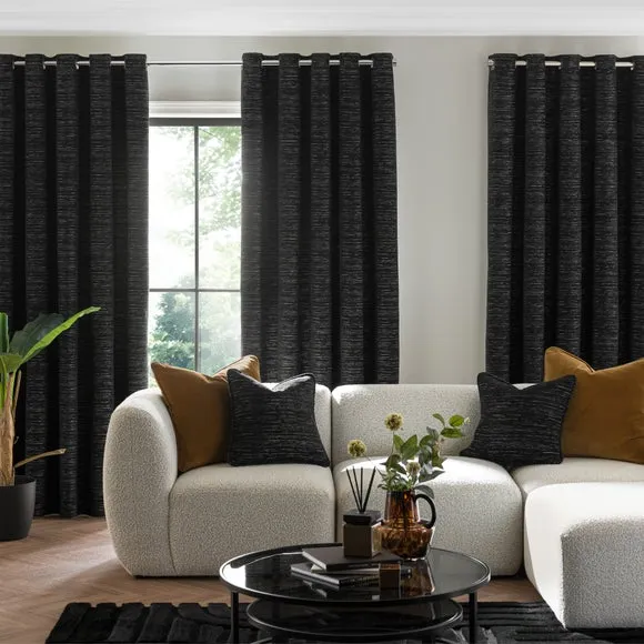 Hemmingway Chenille Eyelet Curtains 2