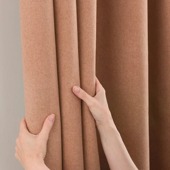 Luna Brushed Pencil Pleat Curtains (Blackout Available) 5