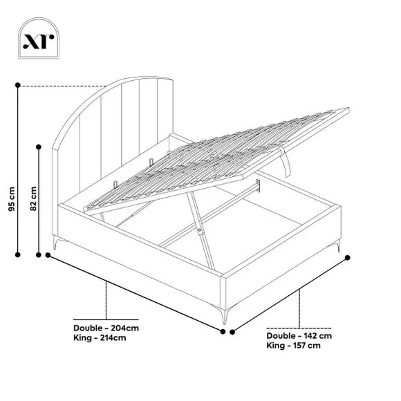 XR Living Avery Ottoman Bed Frame 6