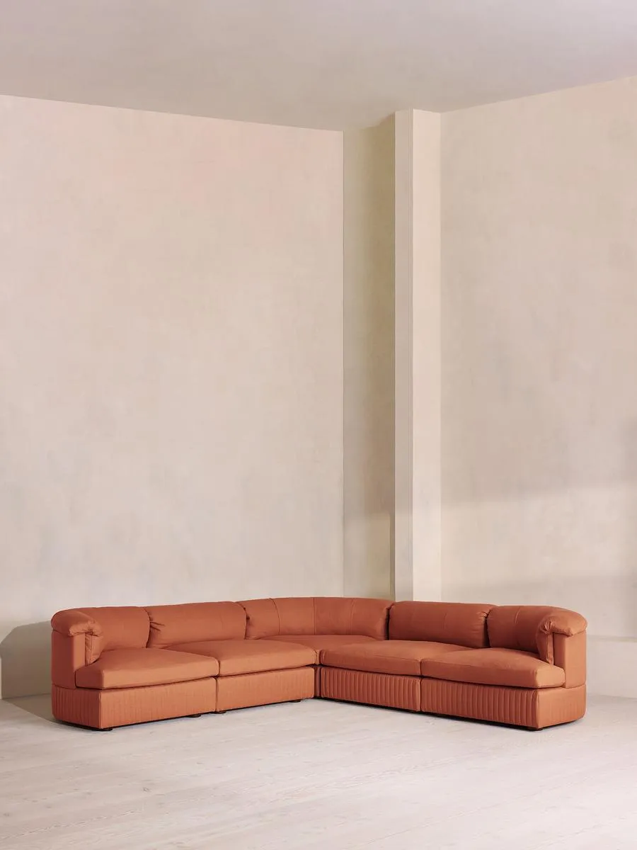 Oona Modular Sofa, Corner Sofa, Linen, Antique Rose