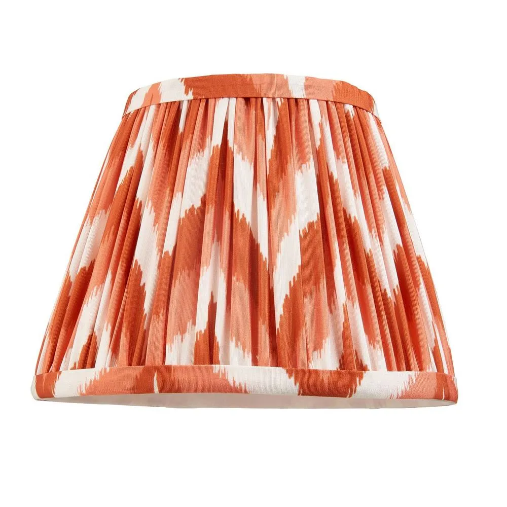 Netlighting Obelisk T Bar Wall Light Orange Fabric Zigzag Shade 20cm B22 6