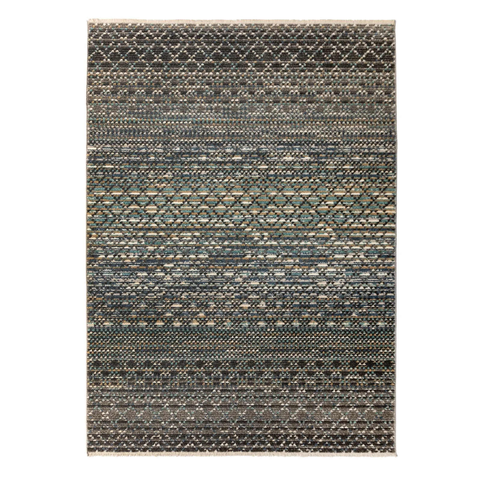 Miguel Rug Grey, Brown and White