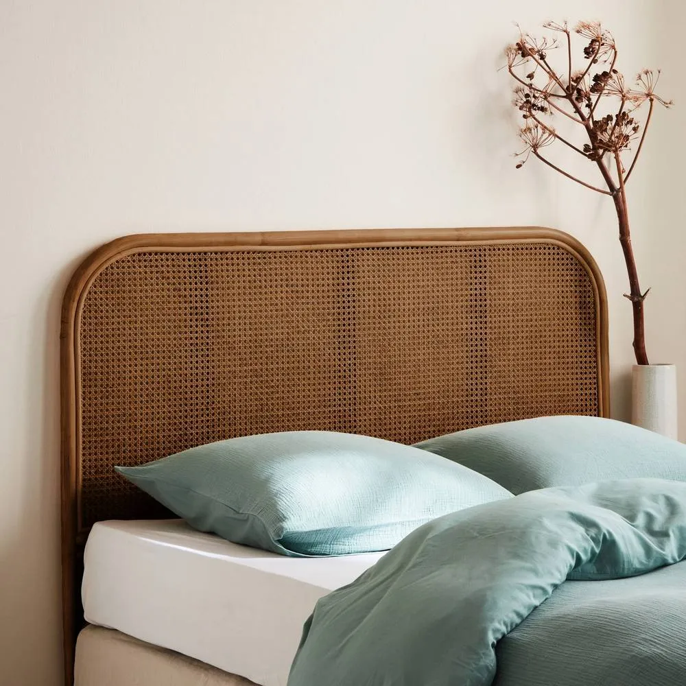 sweeek Dark rattan & cane headboard in Dark Brown 3