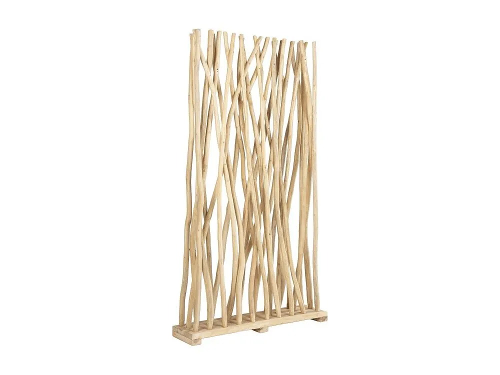 Vente-unique Teak Wood Room Divider - L 100 X W 25 X H 180 Cm - Natural - GAYANA in Light Oak 5