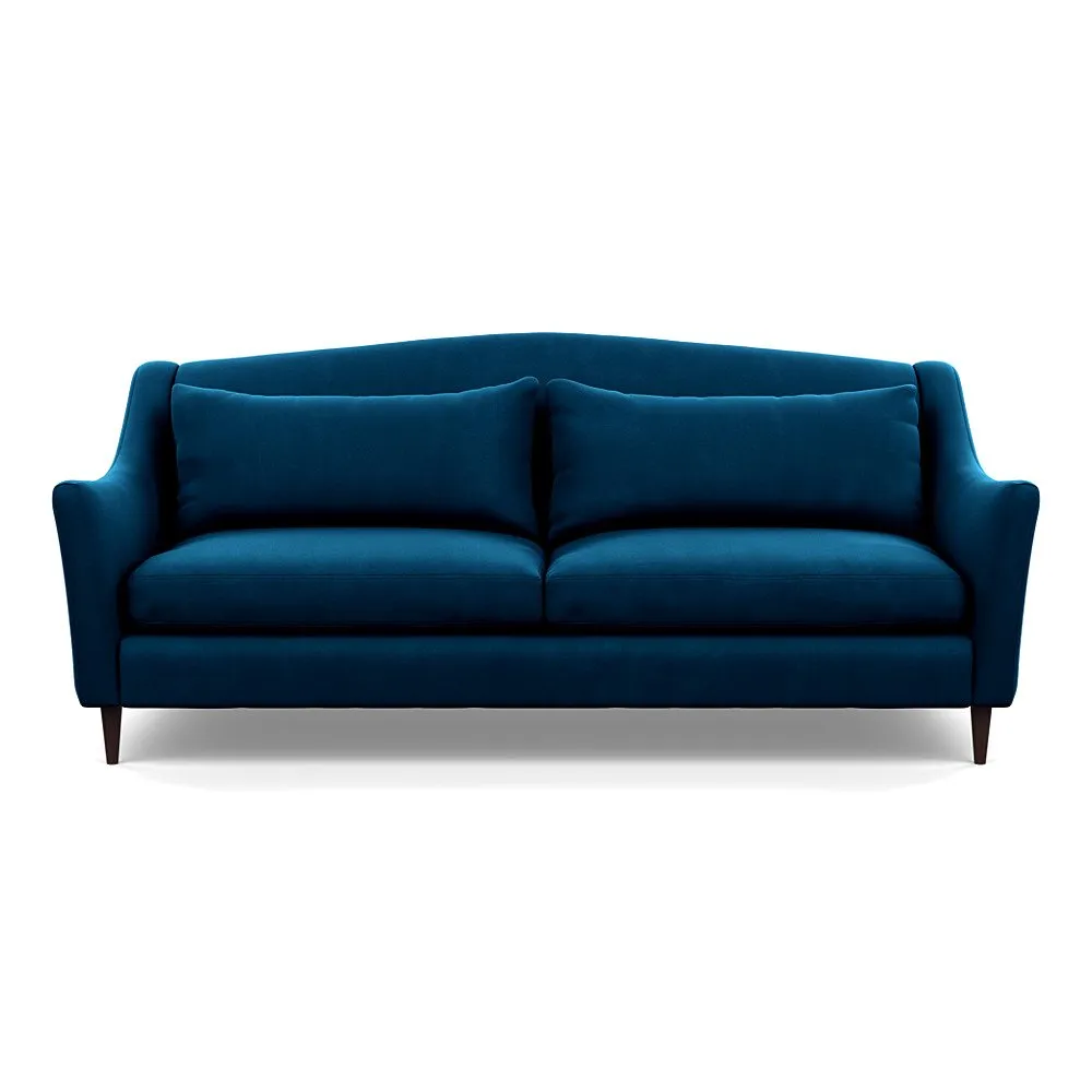 Heal's Somerset 4 Seater Sofa Smart Velvet Blue
