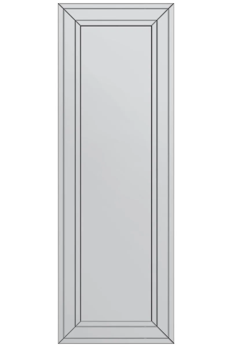 MirrorOutlet Langley All Glass Bevel Cheval Dress Mirror 5ft7 x 1ft11 170cm x 58cm in Silver 4