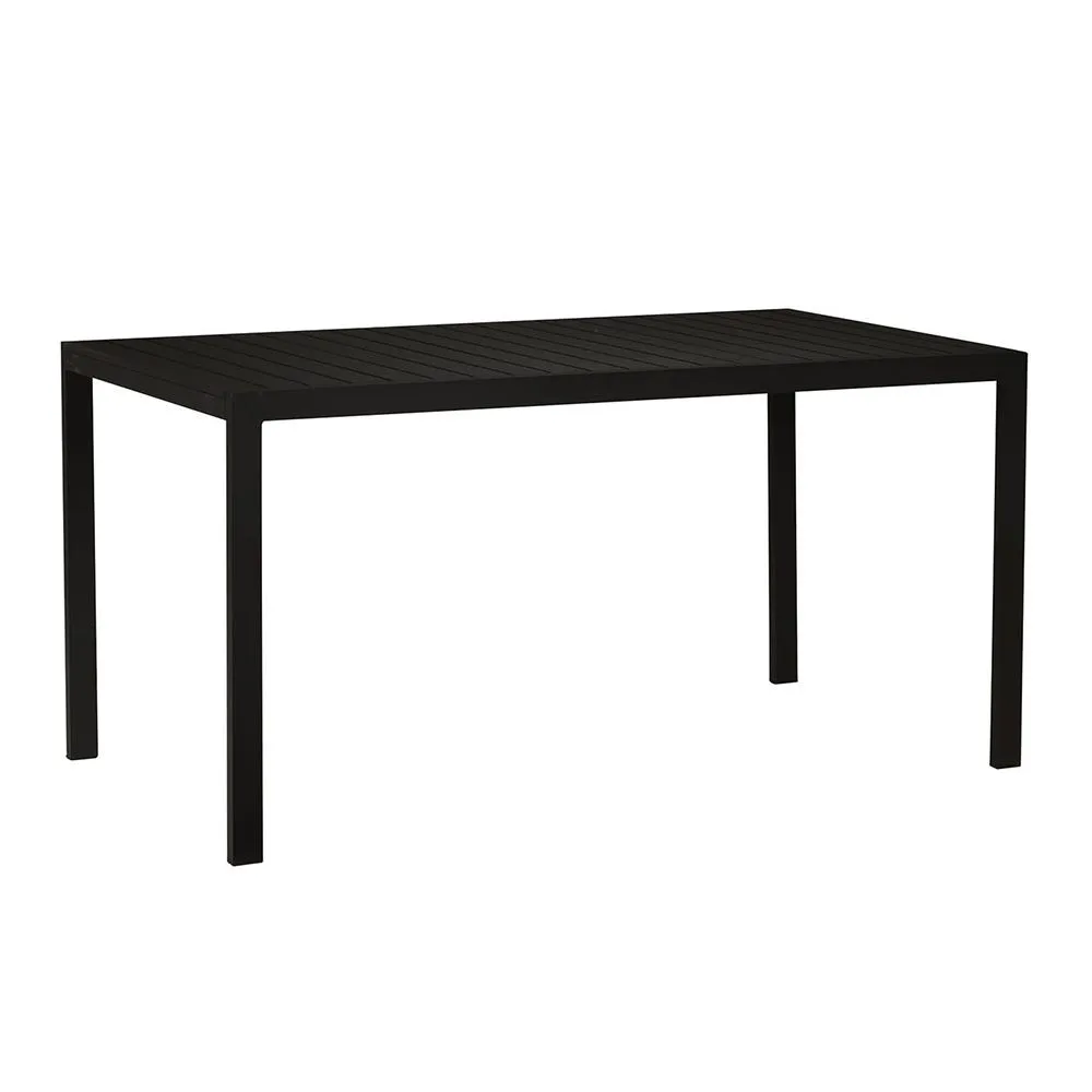 Case Eos Rectangular Outdoor Dining Table Black 2