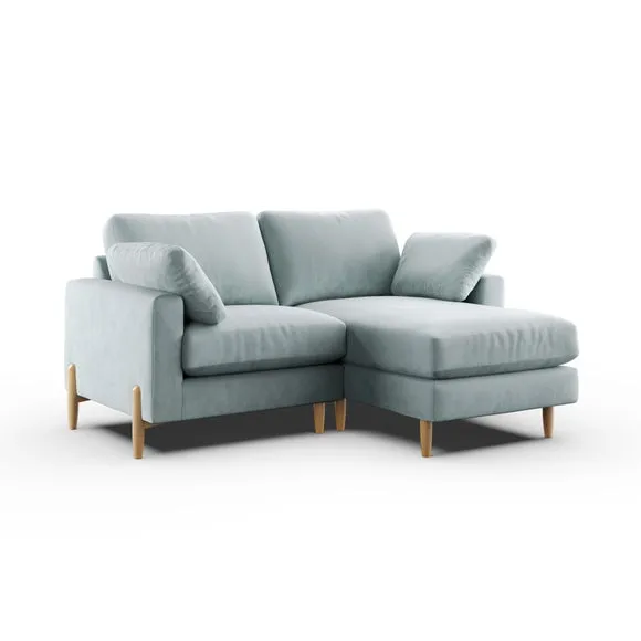 Apollo Vintage Velvet Corner Chaise Sofa 6