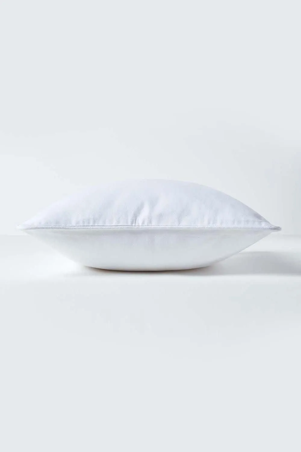 Homescapes Cotton Plain Cushion Cover in Off-White 2
