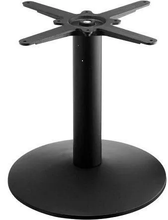 netfurniture Tayzan Small Round Coffee Table Base - Black Cast Iron