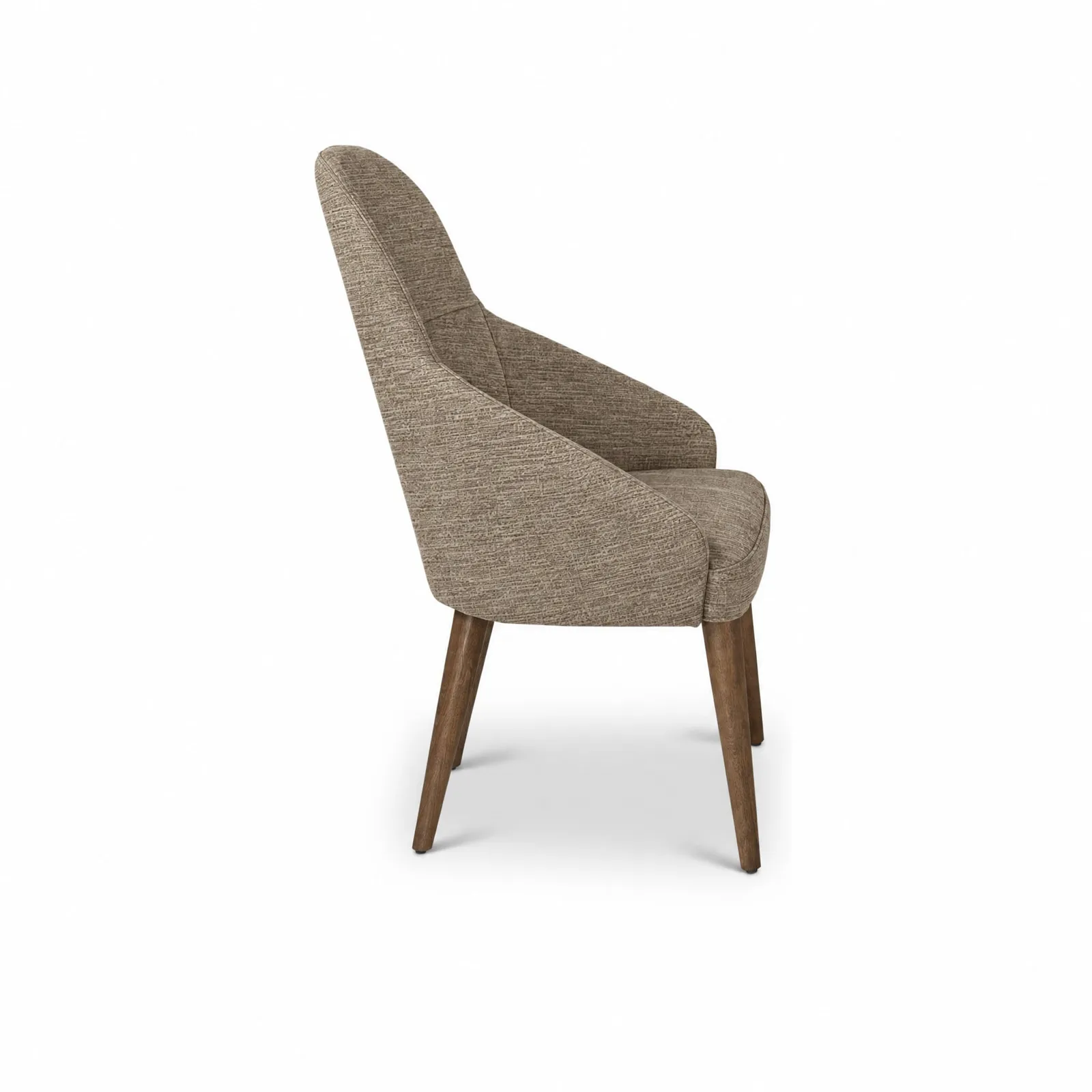 Stone Italia Srl Palmito Dining Chair With Arms - Single Colour, Neutral Fabric | Barker & Stonehouse 3