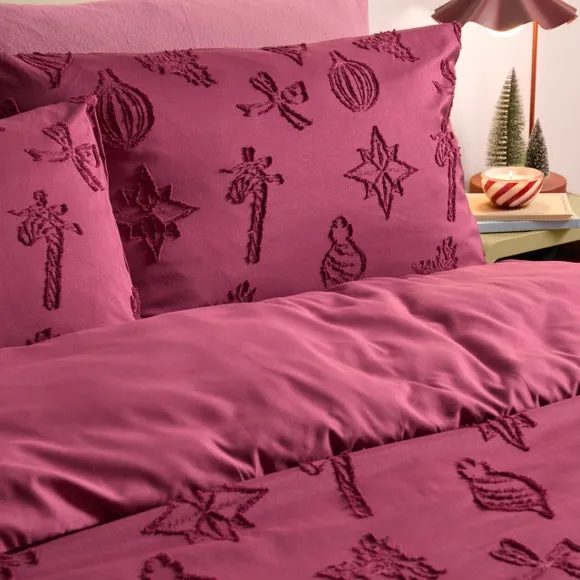 Duvet Day Christmas Soft Tufted Duvet Cover & Pillowcase Set 2
