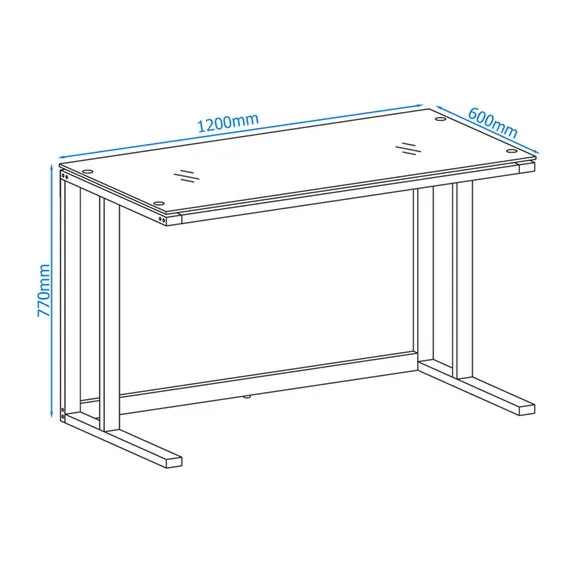 Air Smoked Glass Desk 4