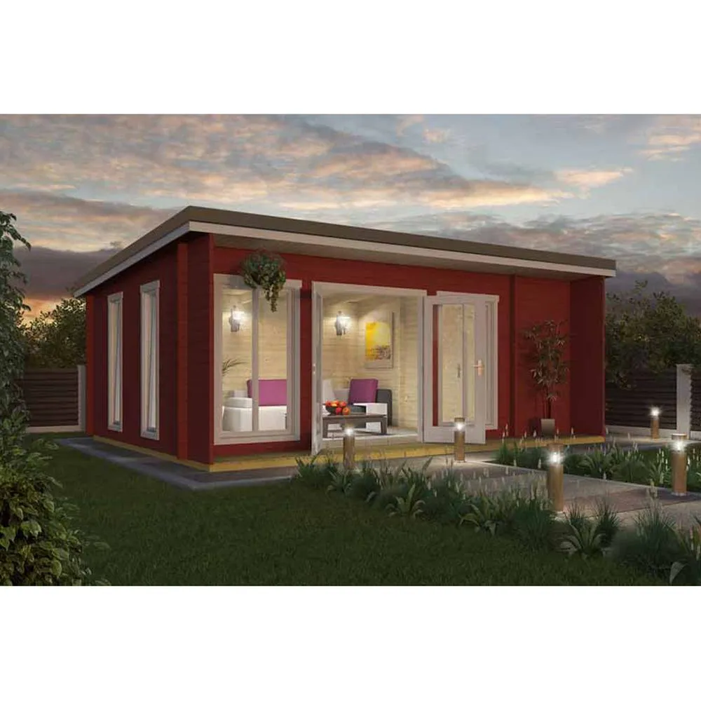 Lasita Maja Ltd Japan-Log Cabin, Wooden Garden Room, Home Office - L648xW470xH250.8 cm in Brown 4