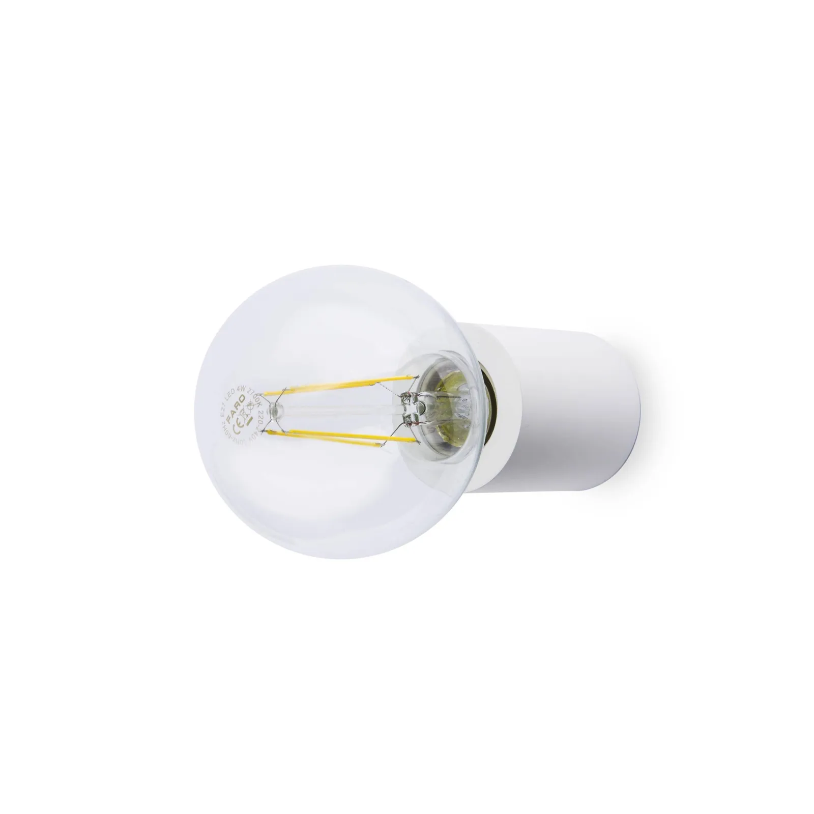 Netlighting Ten 1 Light Indoor Candle Wall Ceiling Light White E27