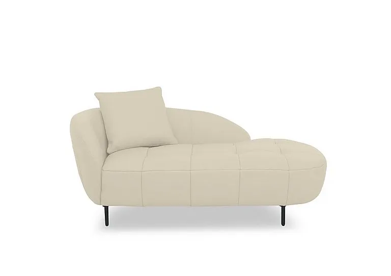 Bridgerton Leather Chaise - BV Bisque