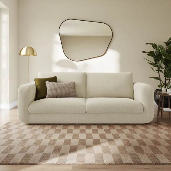 Luca Tonal Boucle 4 Seater Sofa 1