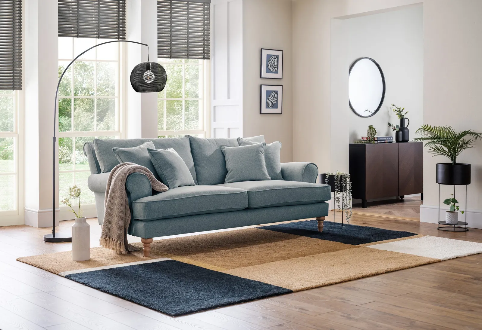 The Great Sofa Company Margot Medium Sofa Faro Denim in Blue