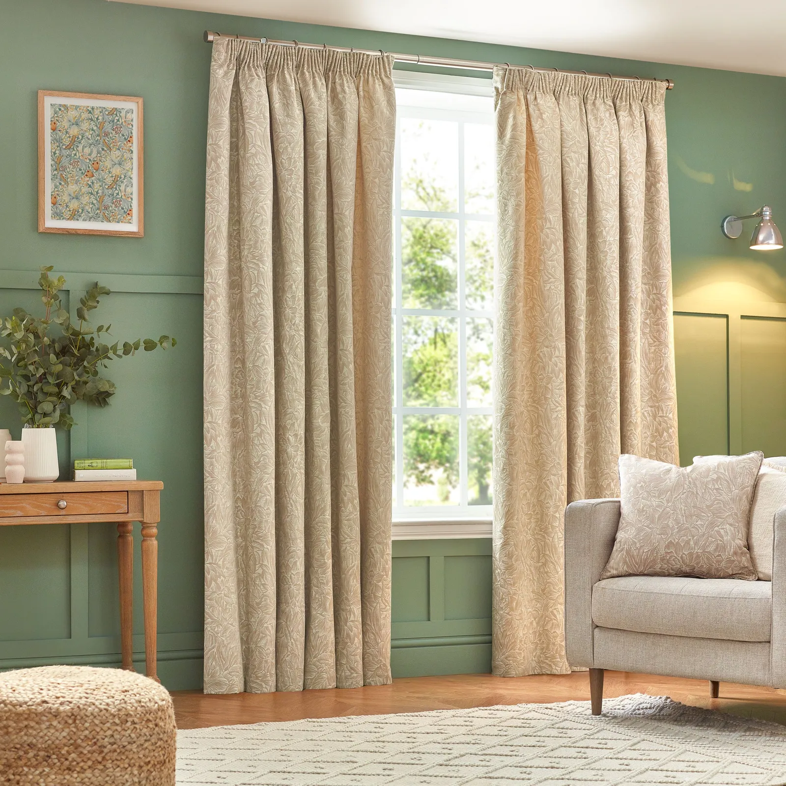 Wylder Grantley Jacquard Polyester Filled Cushion in Natural 5