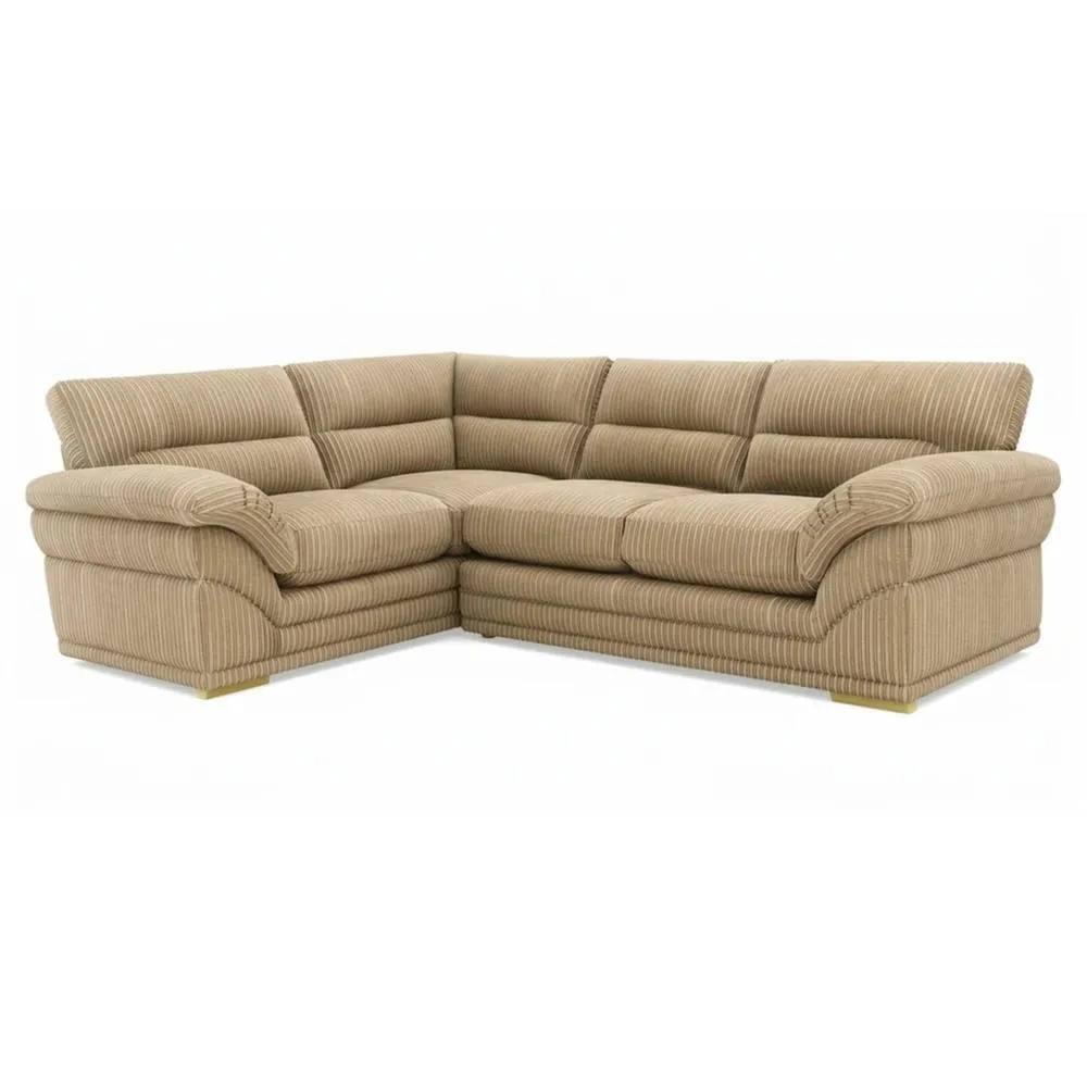 Bliss Furniture Amalfi Claude Right Hand 2 Piece Corner Sofa in Beige