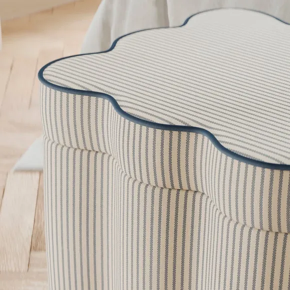 Wavie Tiny Stripe Storage Ottoman 4