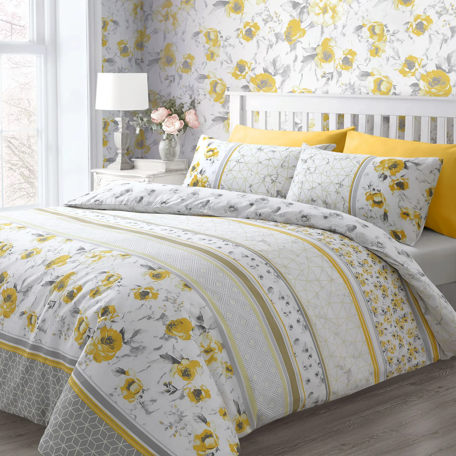 Velosso Memphis Cotton Rich Printed Duvet Cover & Pillowcase Set