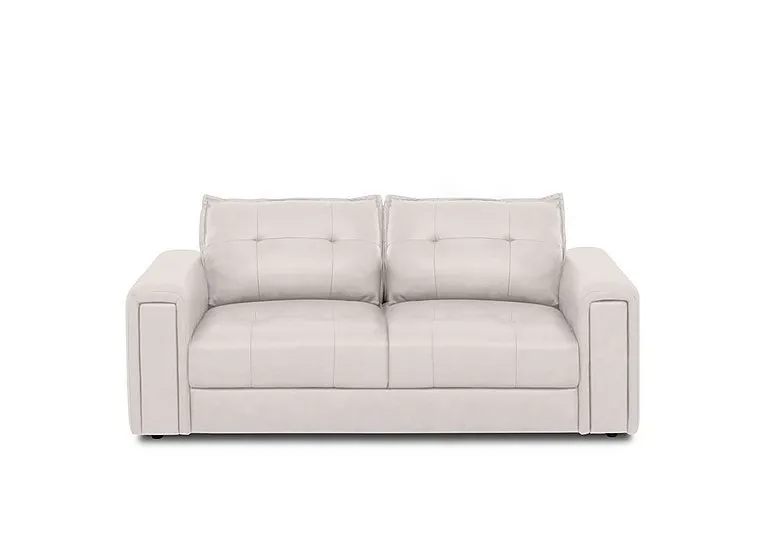 Goliath 2 Seater Leather Sofa - Cotton