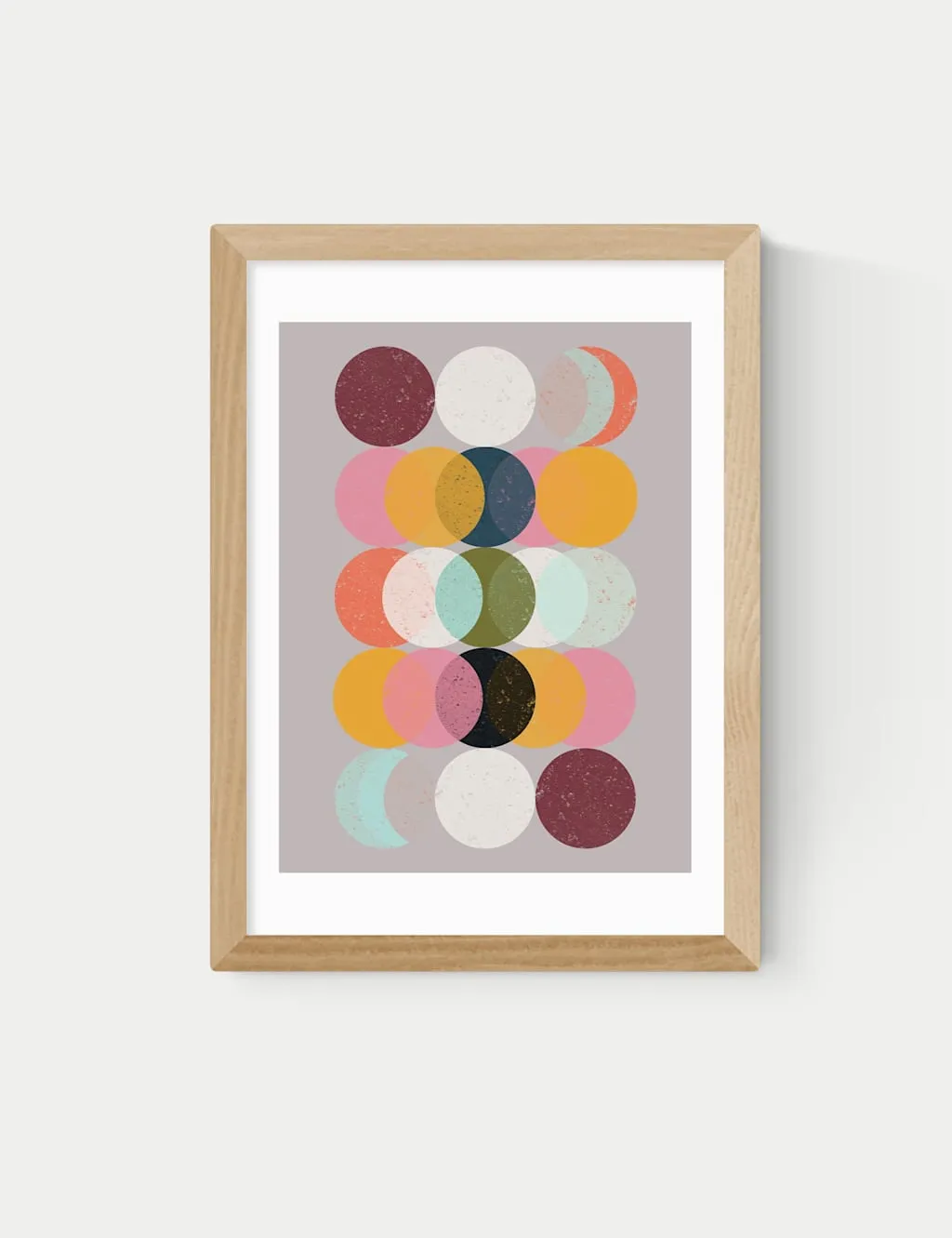 East End Prints Moods and Moons Framed Art Print Natural