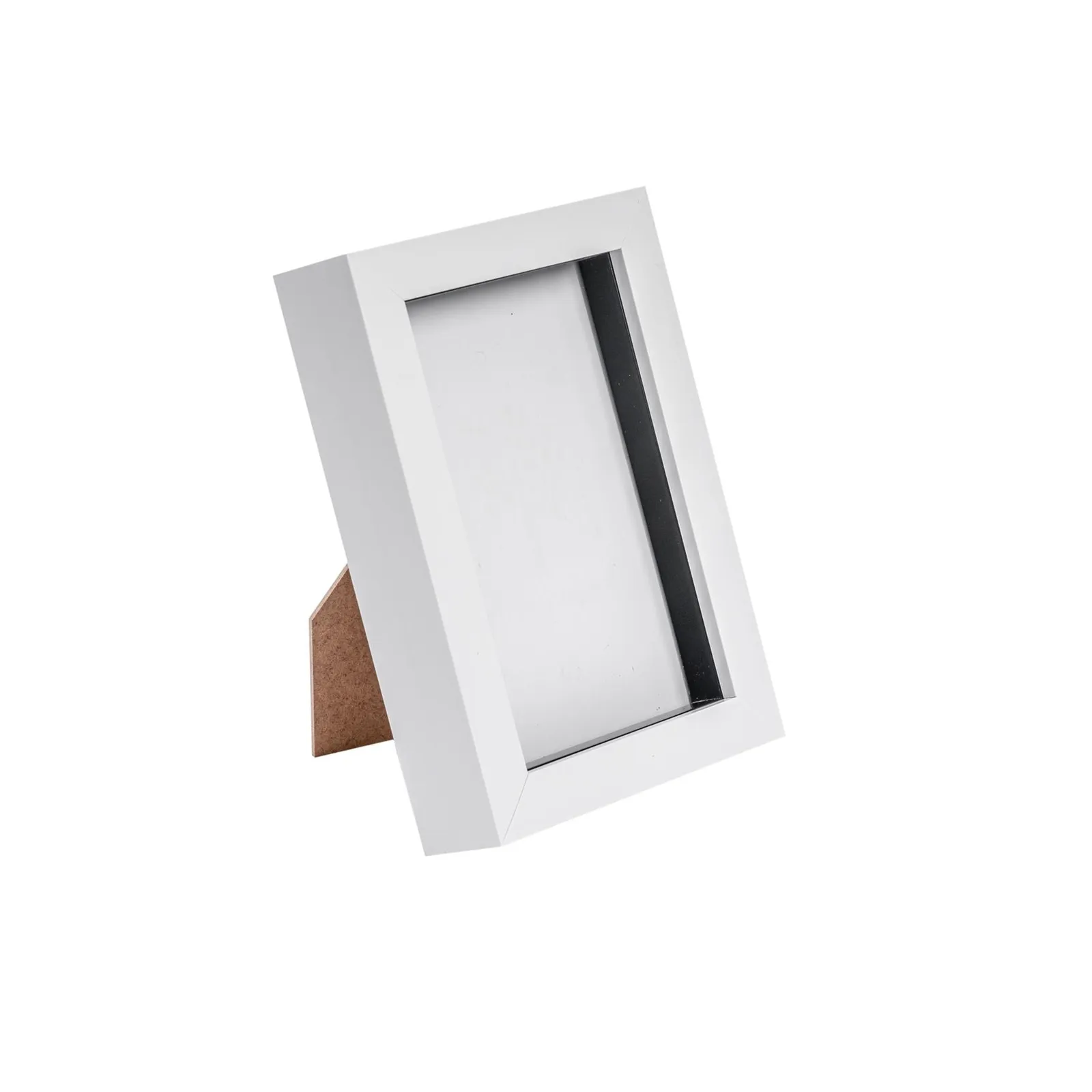 Nicola Spring 3D Box Photo Frame - 4 x 6" in White 1