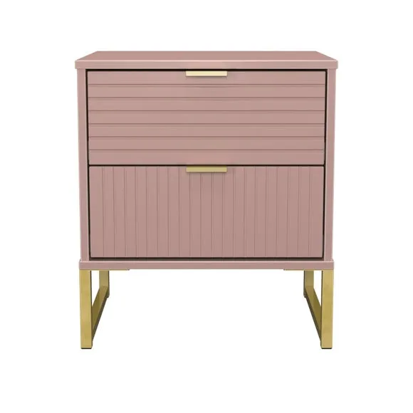 Harborne 2 Drawer Bedside Table 2