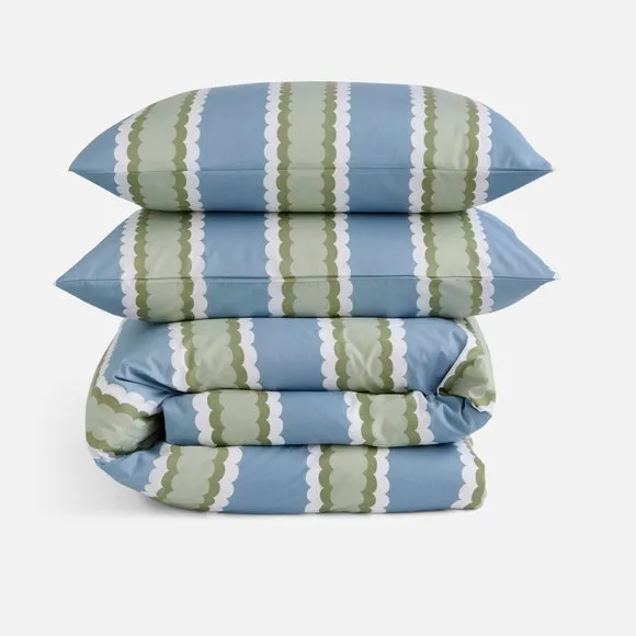 Tessie Stripe Quilt Cover & Pillowcase Set 4