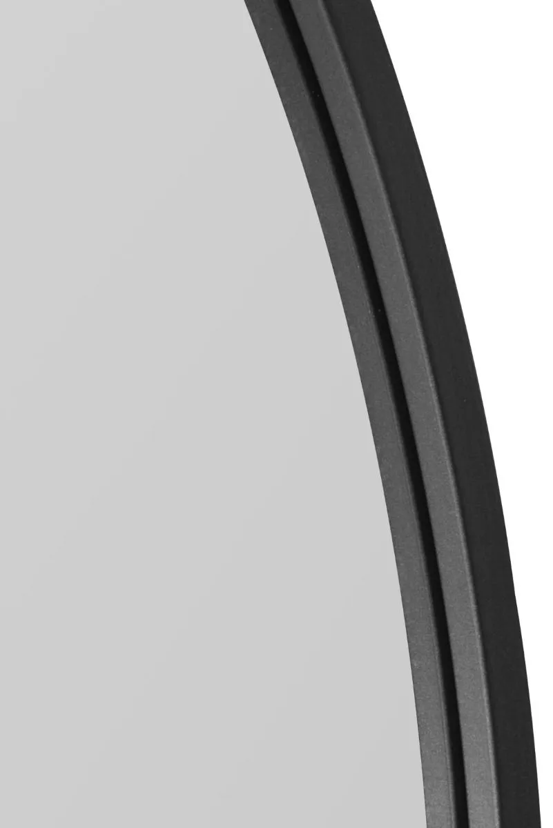 MirrorOutlet Black Framed Arched Leaner/Wall Mirror 39" X 39" (100CM X 100CM) 6