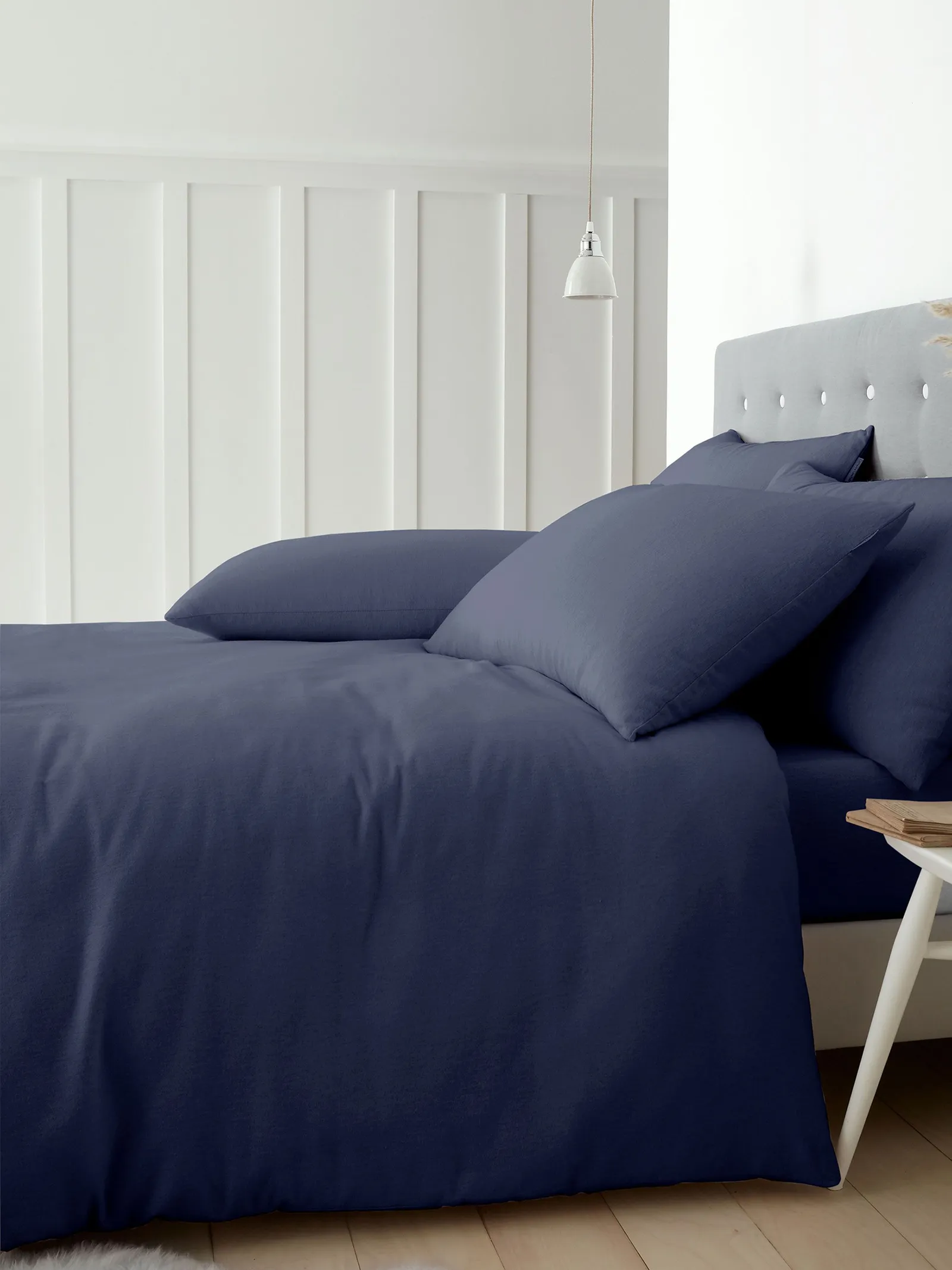 Catherine Lansfield 'Brushed Cotton' Duvet Cover Set in Navy