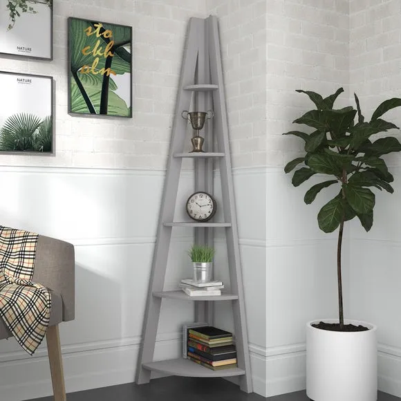 Tiva Corner Ladder Shelf 1