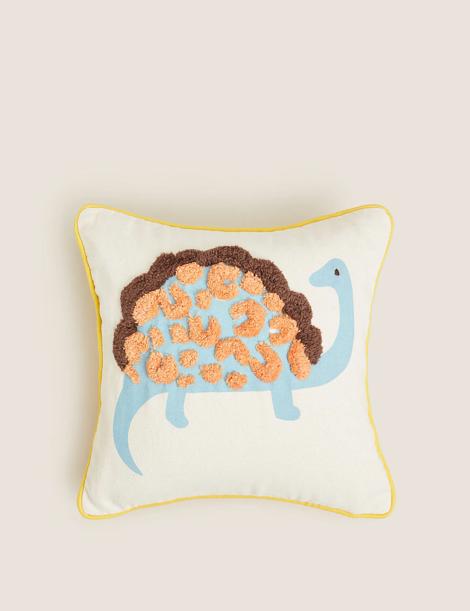 M&S Pure Cotton Kids Dinosaur Tufted Cushion