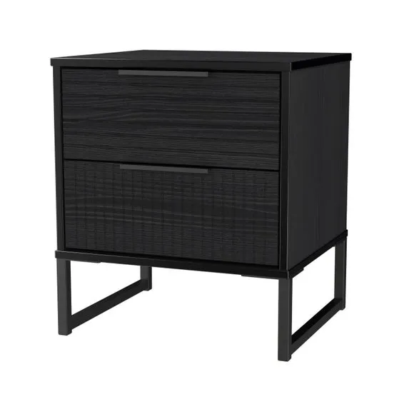 Harborne 2 Drawer Bedside Table 4