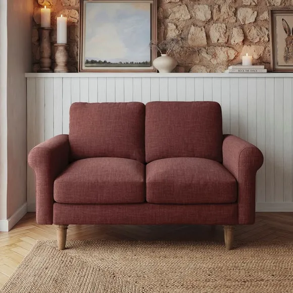 Maeve Faux Linen Compact 2 Seater Sofa