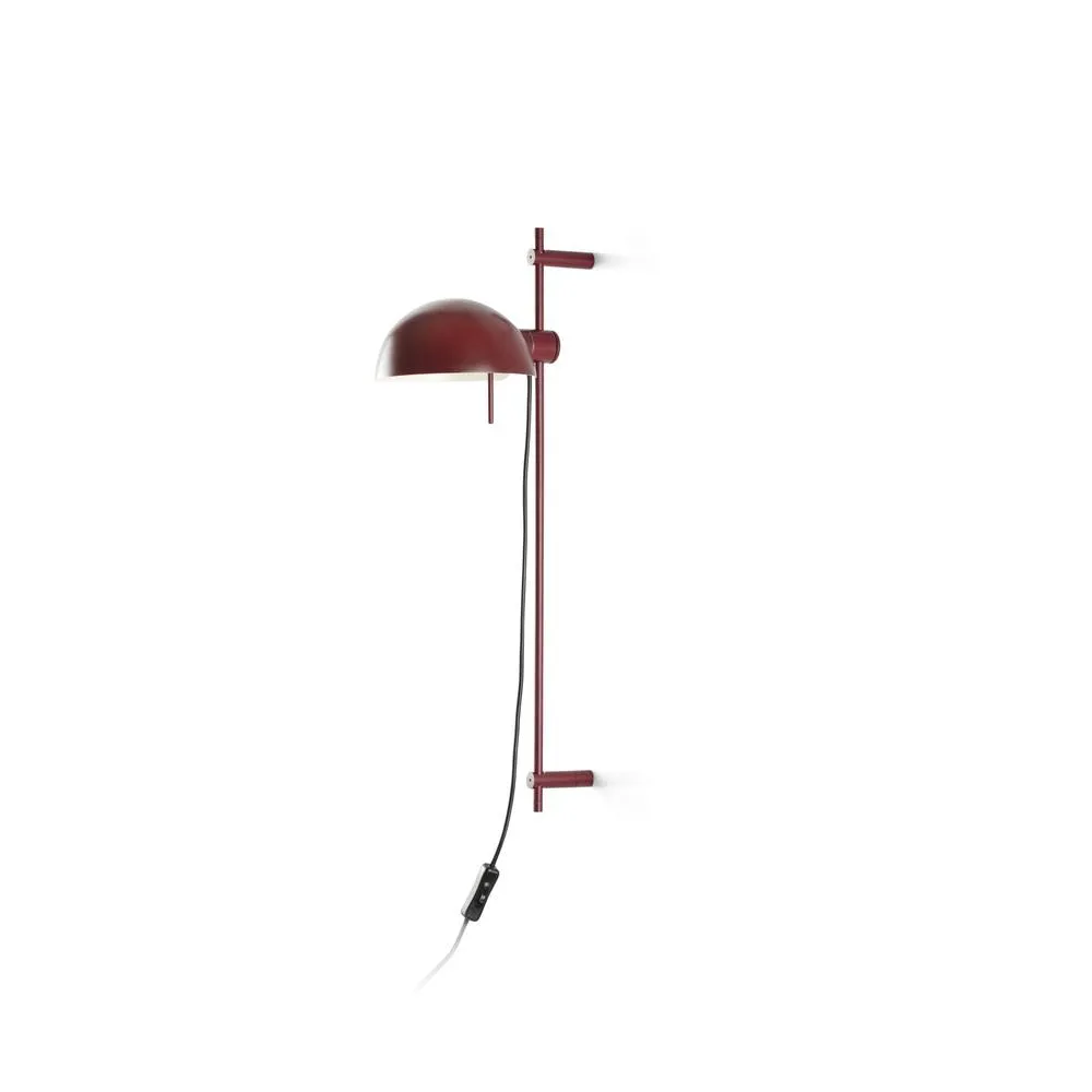 Netlighting Matilda Adjustable Dome Wall Lamp Garnet 1x E14 in Red